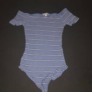 charlotte ruse striped body suit
